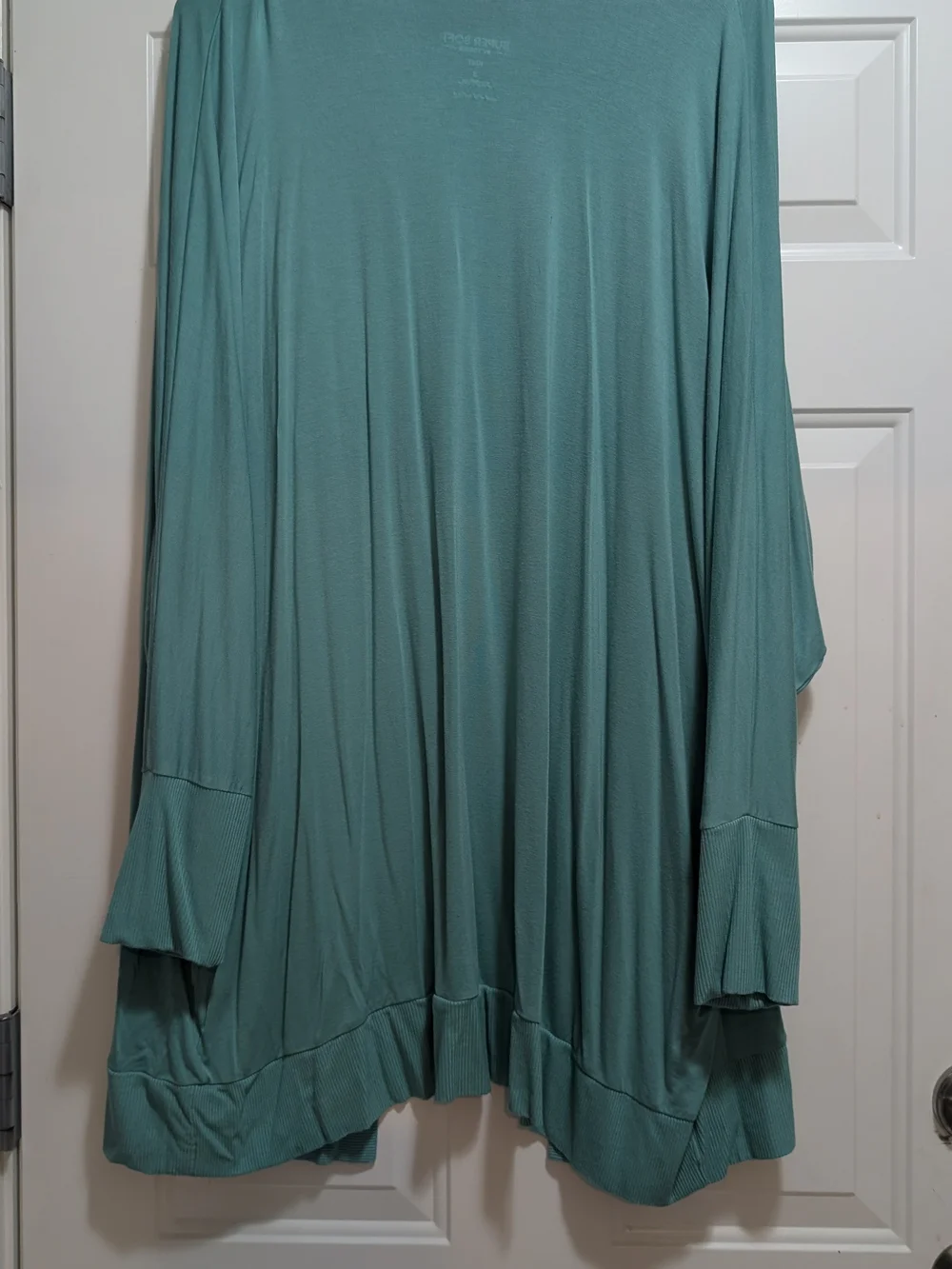 Torrid Cozy Open Front Duster Cardigan Mint Green Long Sleeve Plus Size 3X